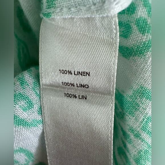 Chico’s Effortless Linen Batik Sina Shirt Size 1 Medium - Picture 6 of 11